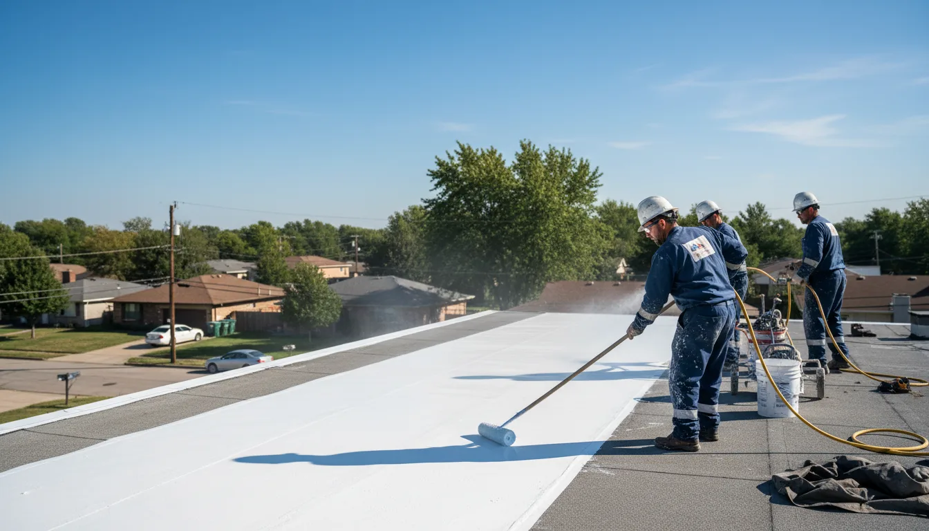 Commercial roof coating in Deerfield, WI near me